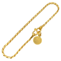 24K Yellow Gold 1.7MM Bullet Link Bracelet