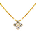 Clover Diamond Pendant with Chain