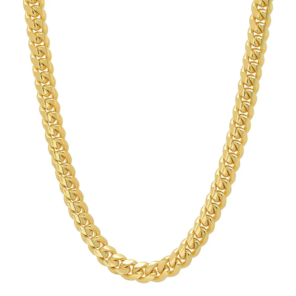 10MM Solid Miami Cuban Link Chain