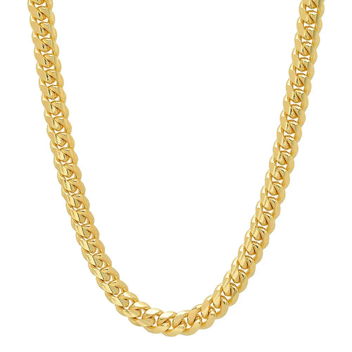 10MM Solid Miami Cuban Link Chain