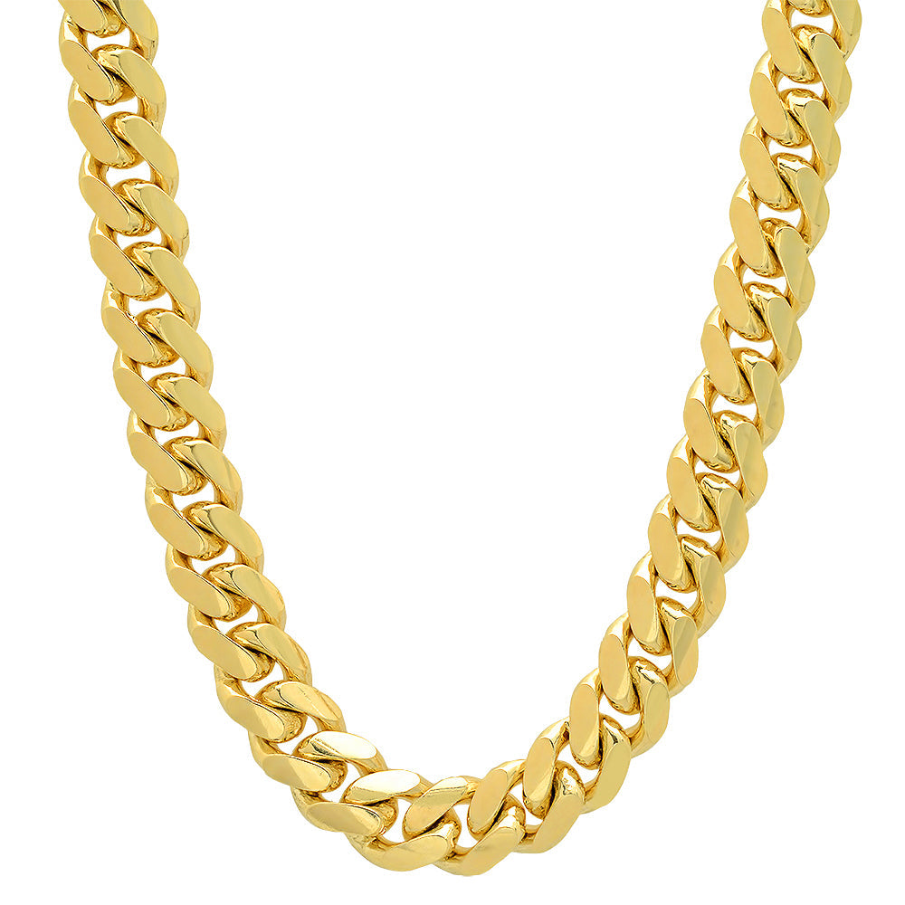 11.5MM Solid Miami Cuban Link Chain