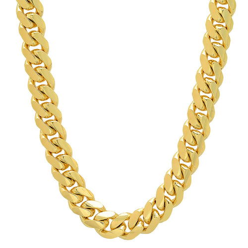 11.5MM Solid Miami Cuban Link Chain