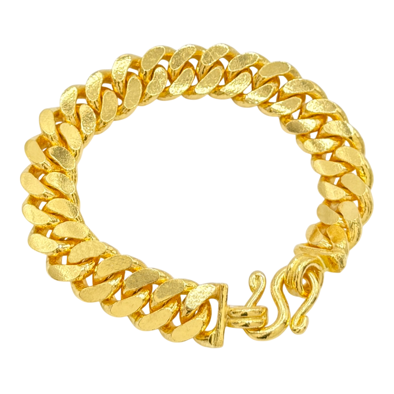 24K Yellow Gold 11.5MM Cuban Link Bracelet