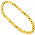 14.5MM Diamond-Cut Infinity Link Chain in yellow gold