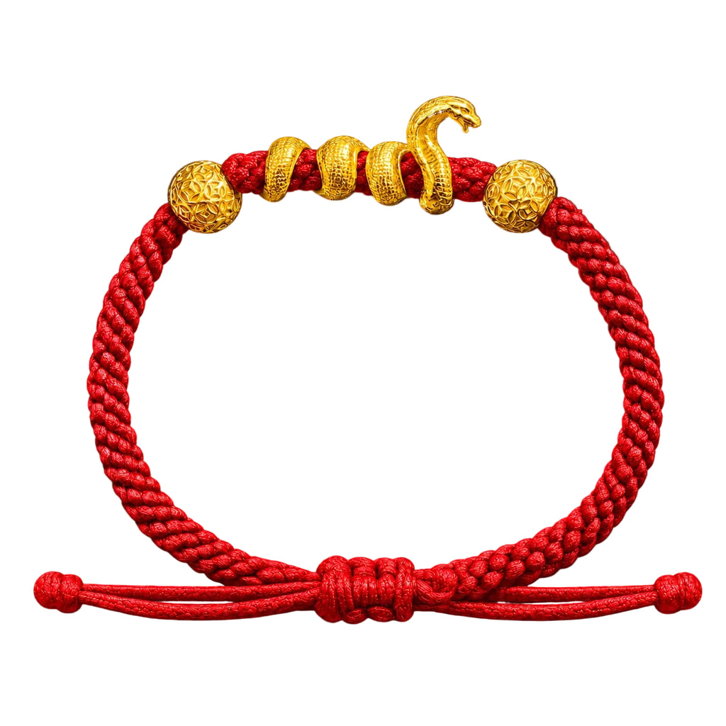 Twisted Snake and Money Ball Charms on Nylon