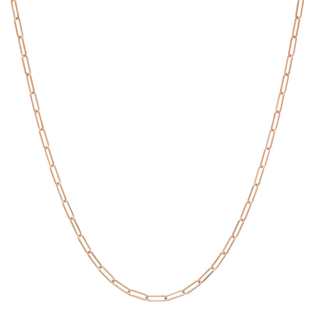 2MM Solid Paper Clip Chain