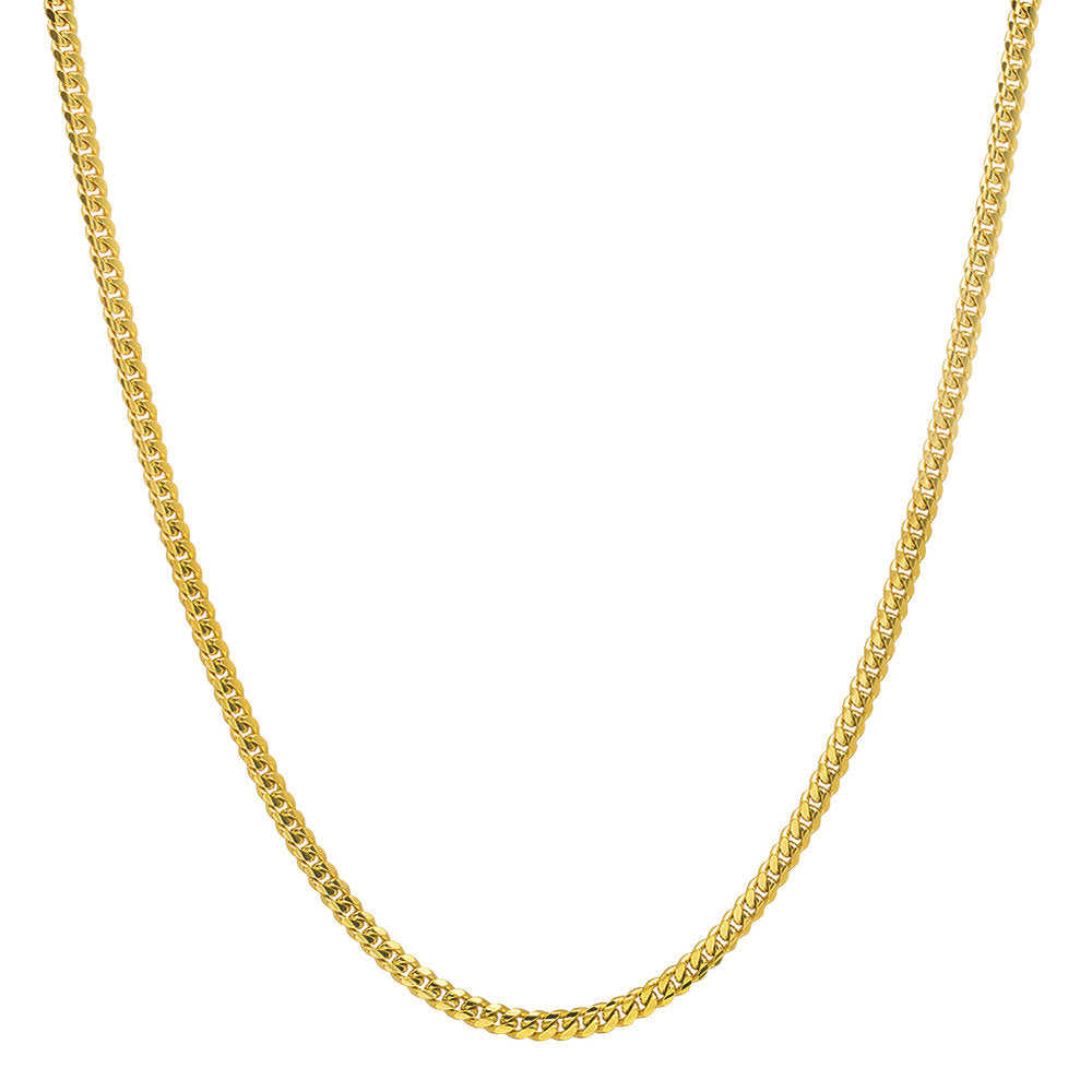 2.5MM Solid Miami Cuban Link Chain