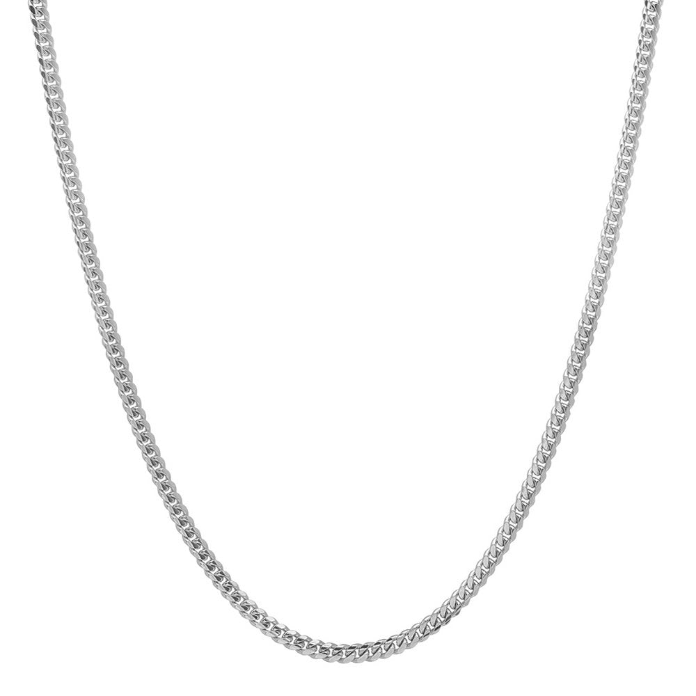 2.5MM Solid Miami Cuban Link Chain