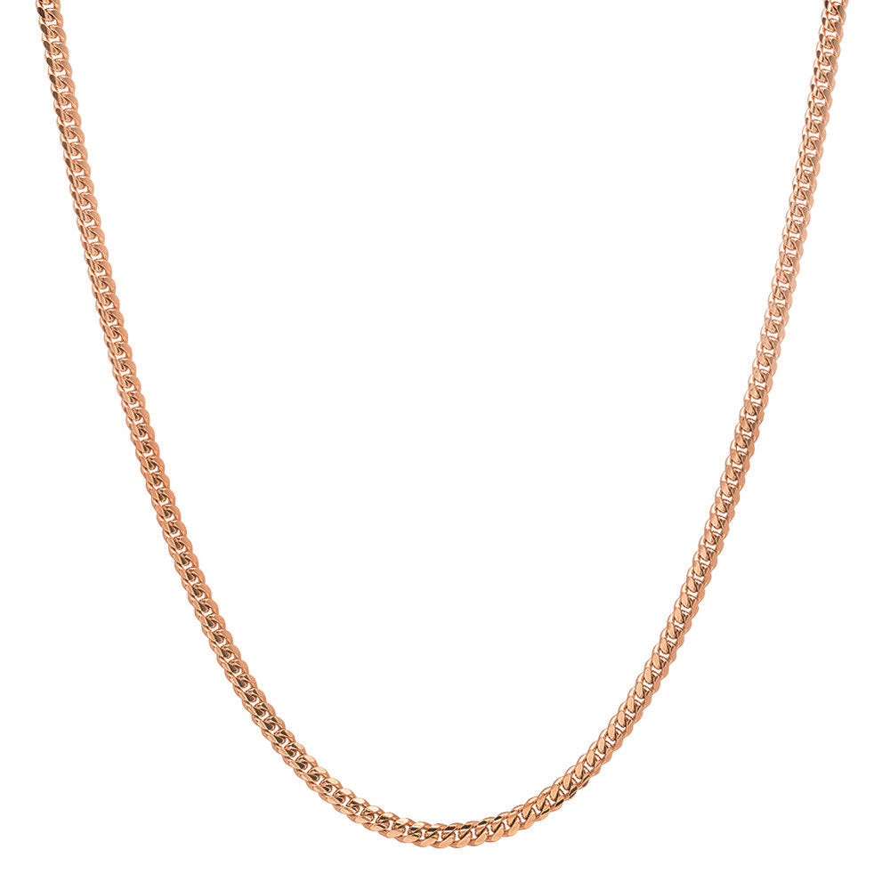 2.5MM Solid Miami Cuban Link Chain