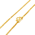 24K Yellow Gold 2.5MM Nugget Link Chain