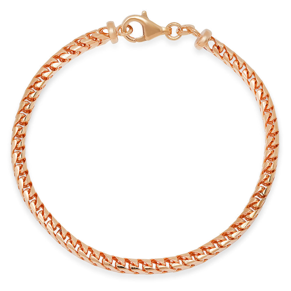3.5MM Solid Plain Franco Bracelet