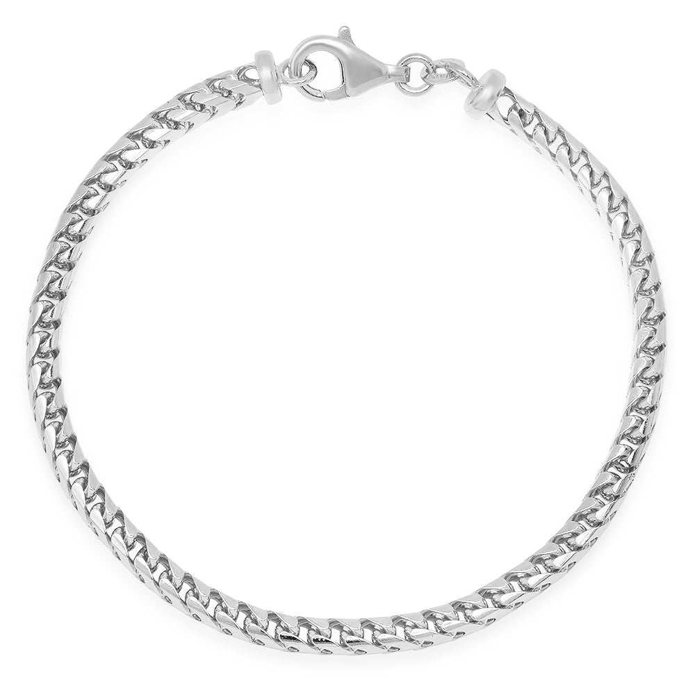 3.5MM Solid Plain Franco Bracelet