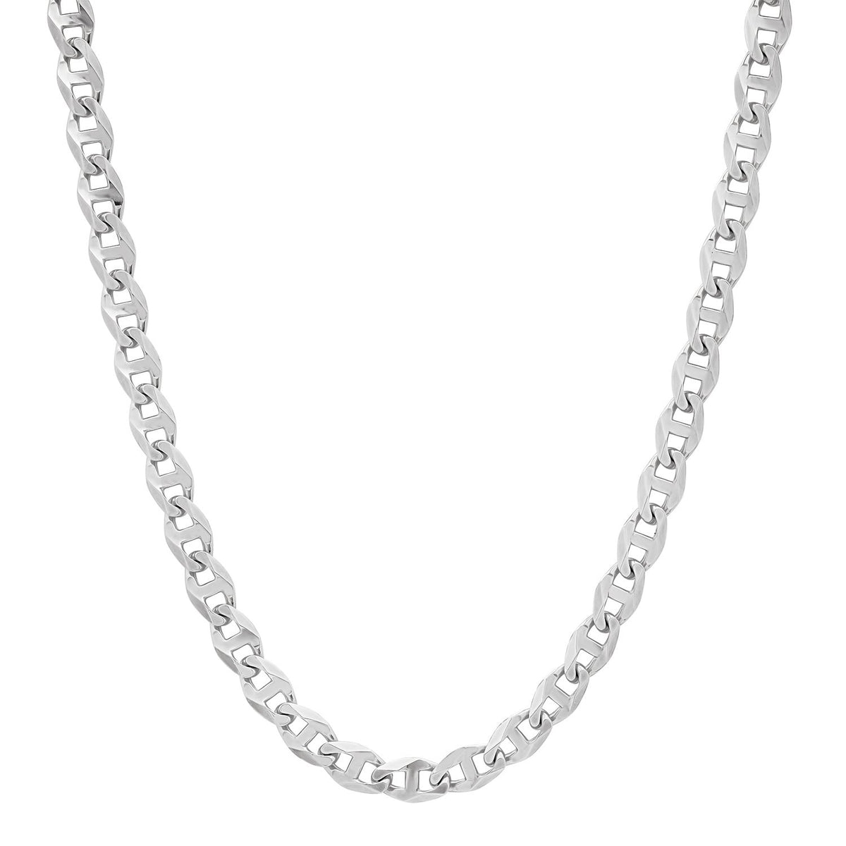 6MM Solid Diamond-Cut Mariner Chain