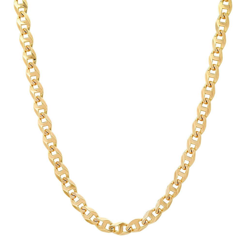 6MM Solid Diamond-Cut Mariner Chain
