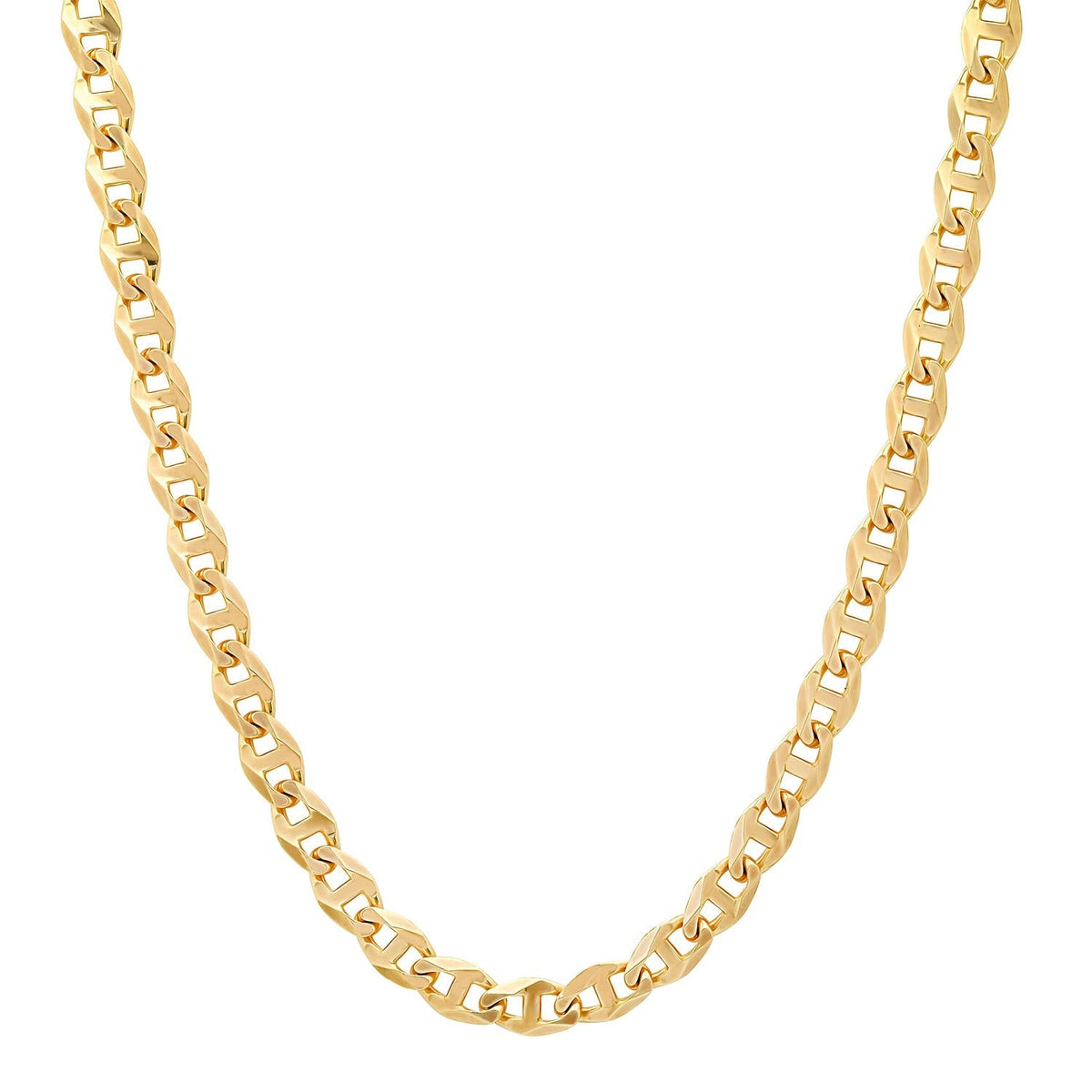 6MM Solid Diamond-Cut Mariner Chain