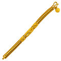 24K Gold 3 Bar ID Diamond Cut Bracelet