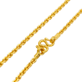 24K Yellow Gold 3.3MM Anchor Link Chain