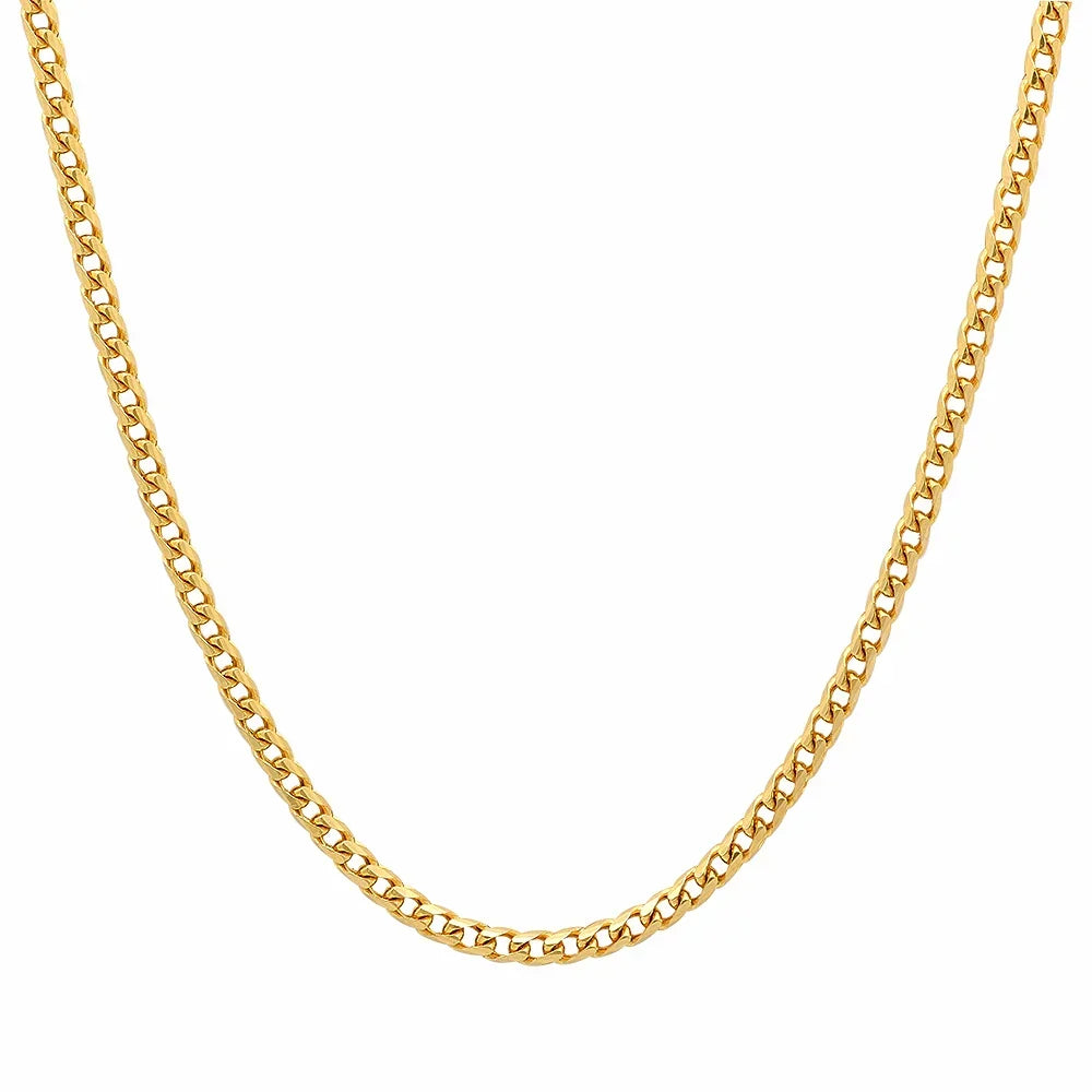 3.5MM Solid Diamond-Cut Franco Chain