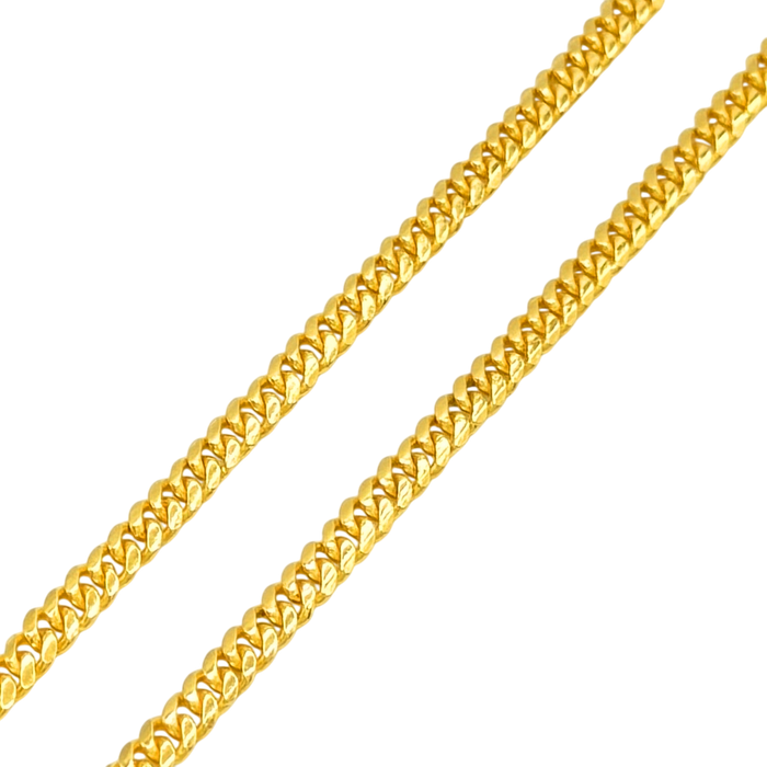 24K Yellow Gold 3.5MM Miami Cuban Link Chain