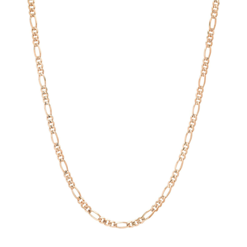 3.2MM Solid Plain Figaro Chain