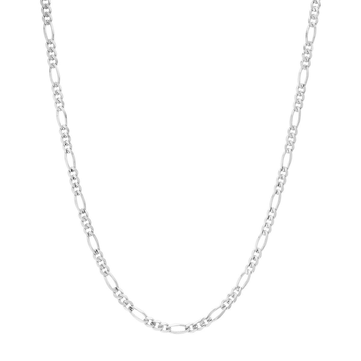 3.2MM Solid Plain Figaro Chain