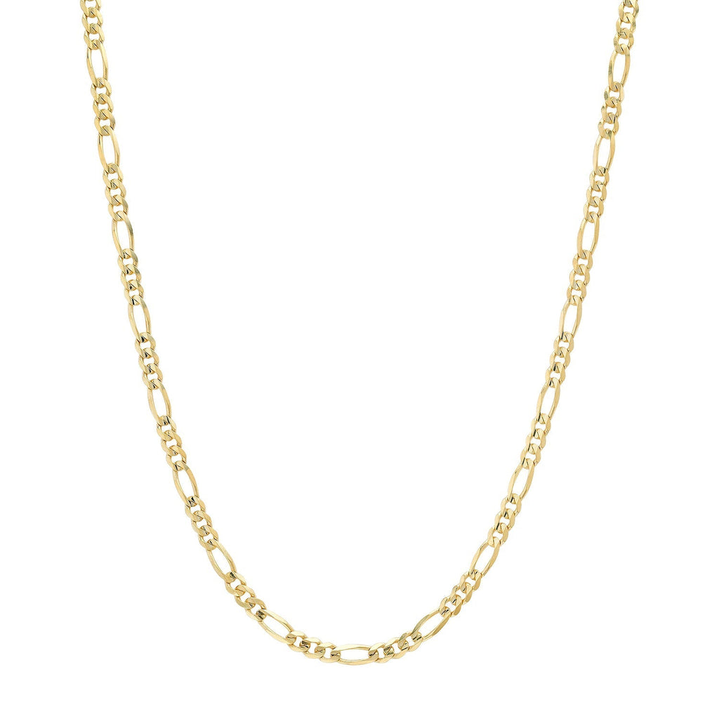 3.2MM Solid Plain Figaro Chain