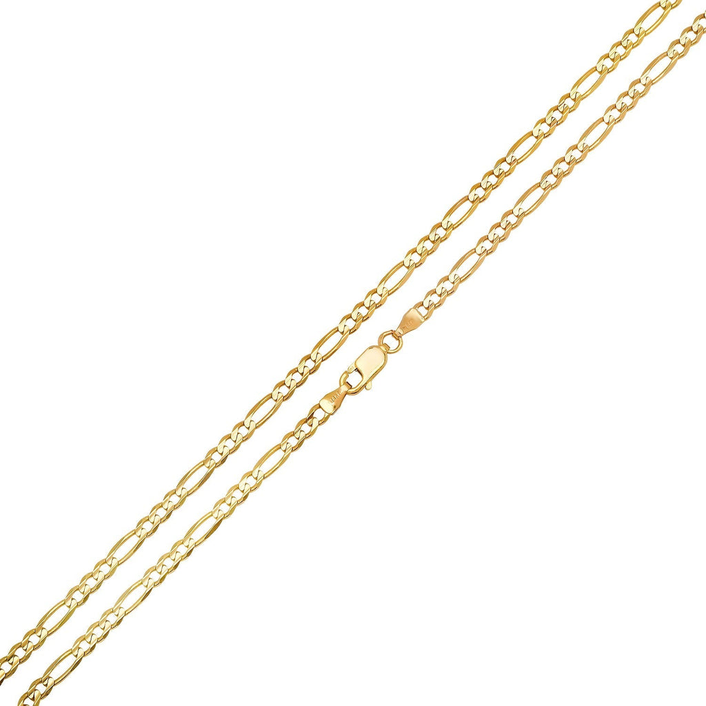 2.2MM Solid Plain Figaro Chain