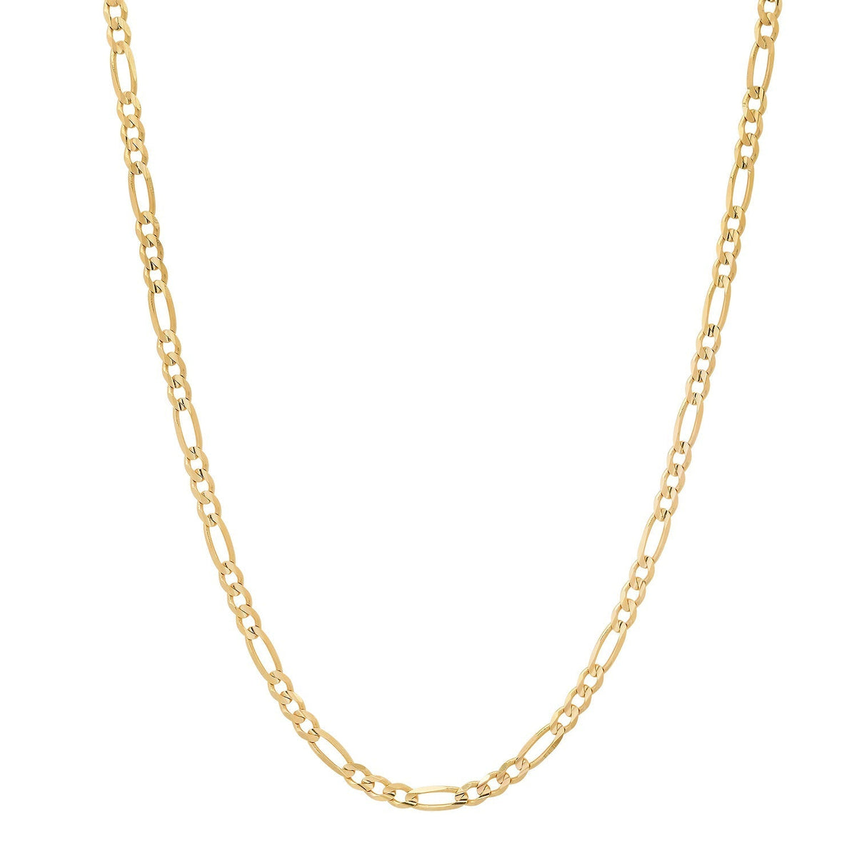 2.2MM Solid Plain Figaro Chain