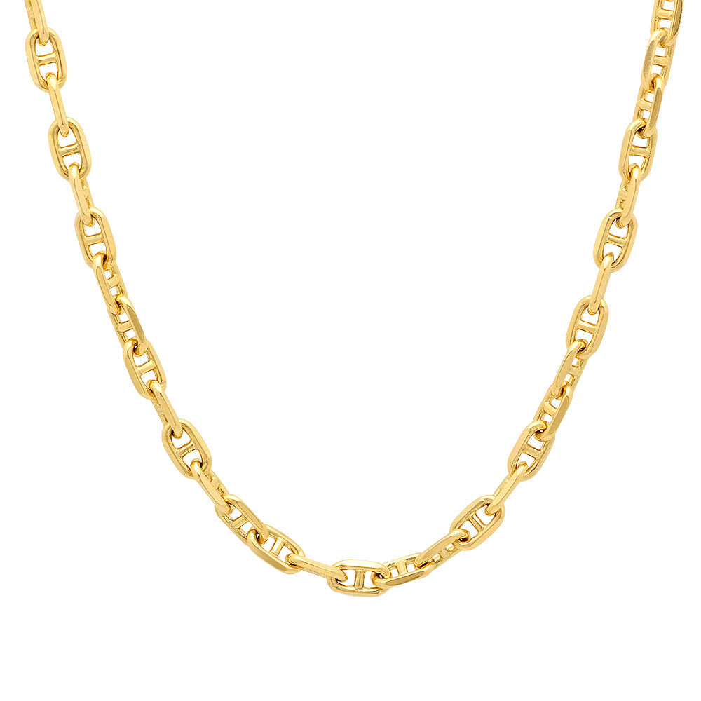 4MM Solid Alternating Mariner Chain