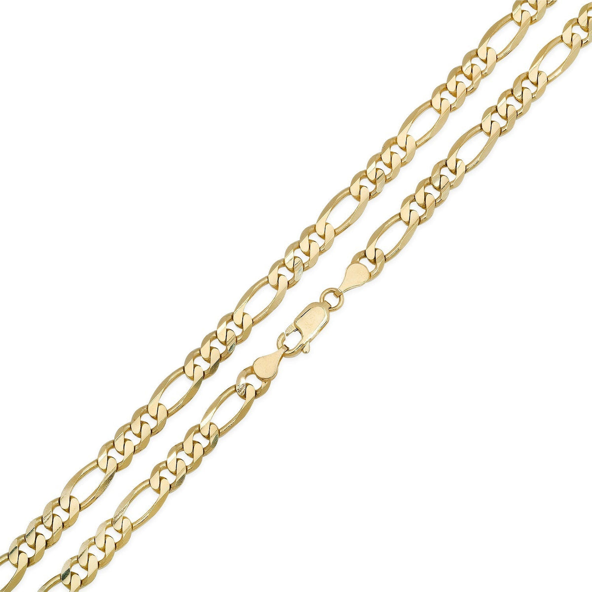 5.5MM Solid Plain Figaro Chain