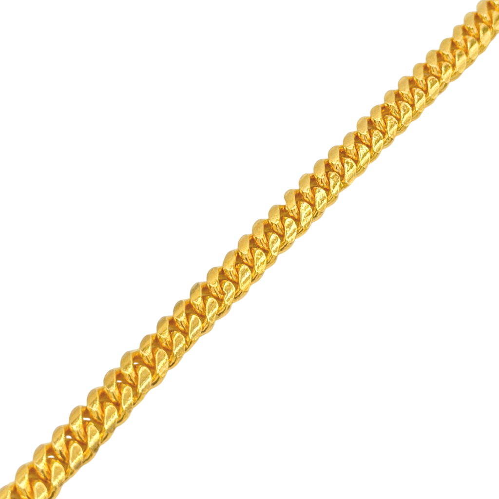 24K Yellow Gold 5MM Miami Cuban Bracelet