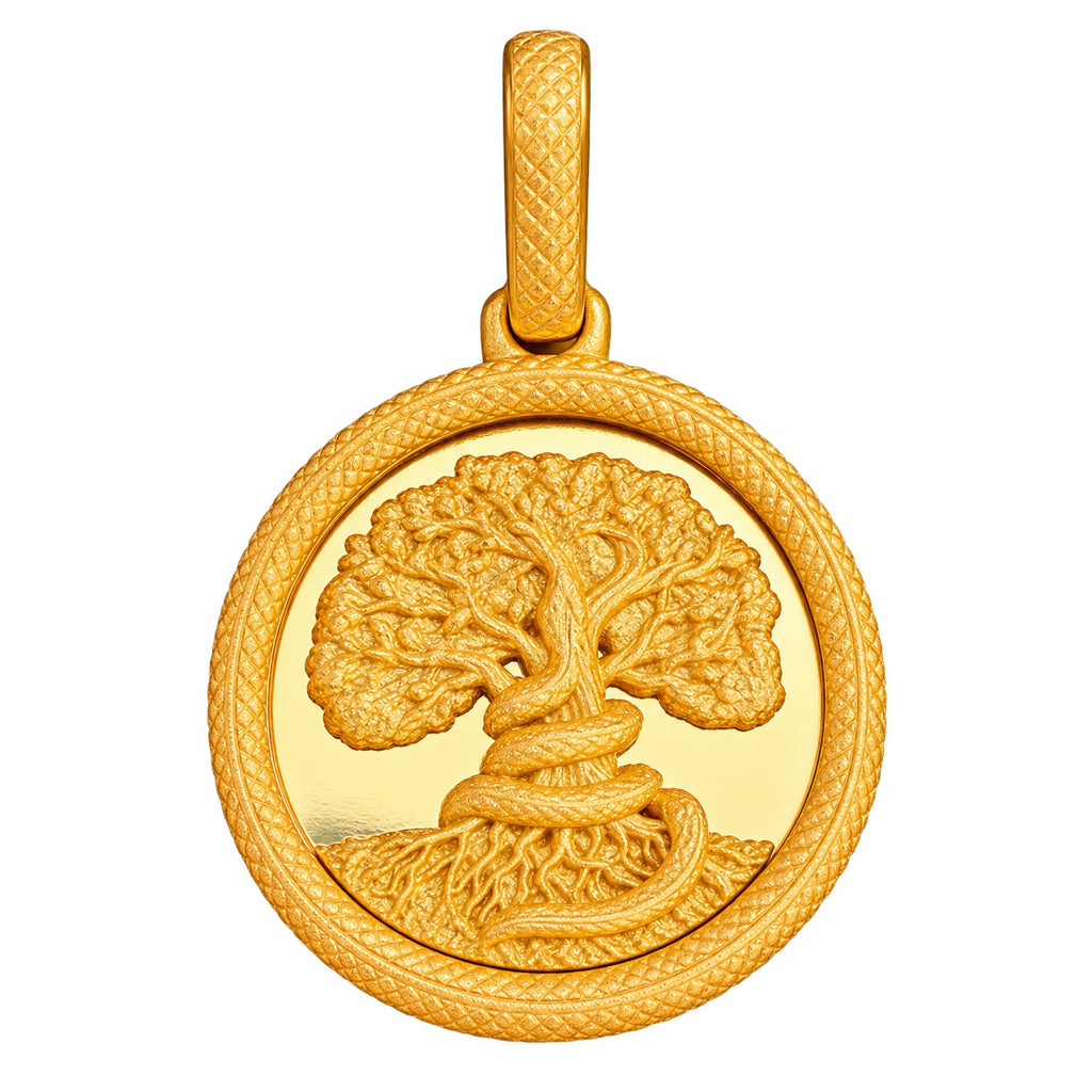Tree and Snake Pendant
