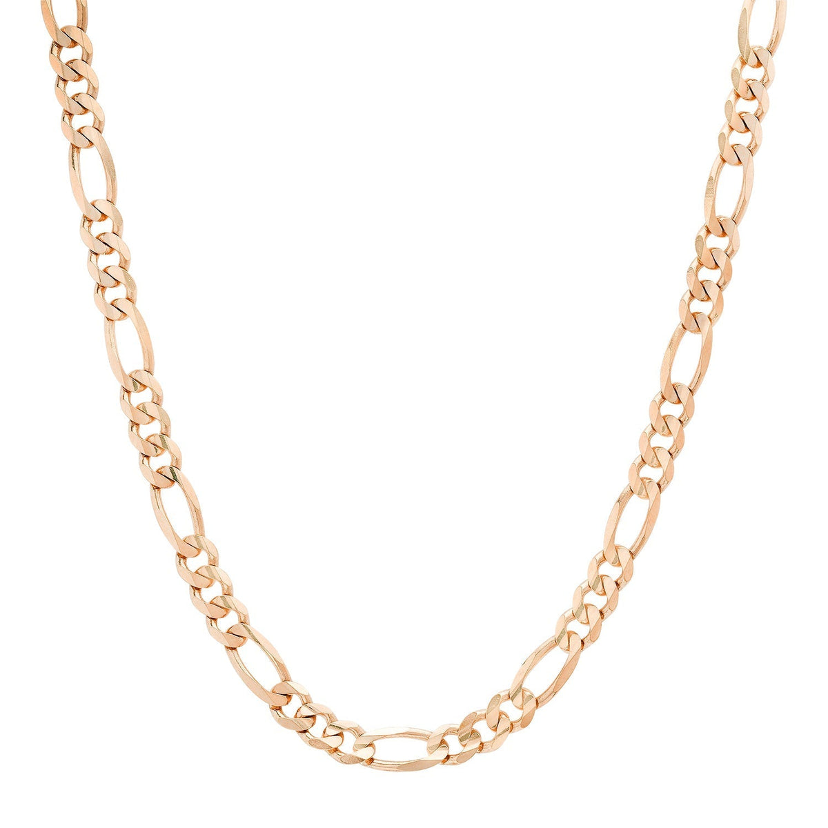 6MM Solid Plain Figaro Chain