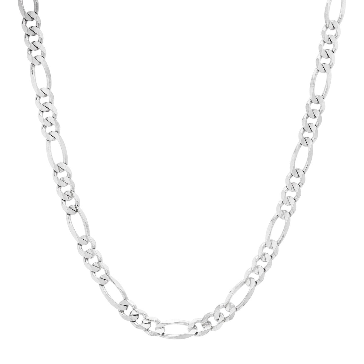 6MM Solid Plain Figaro Chain