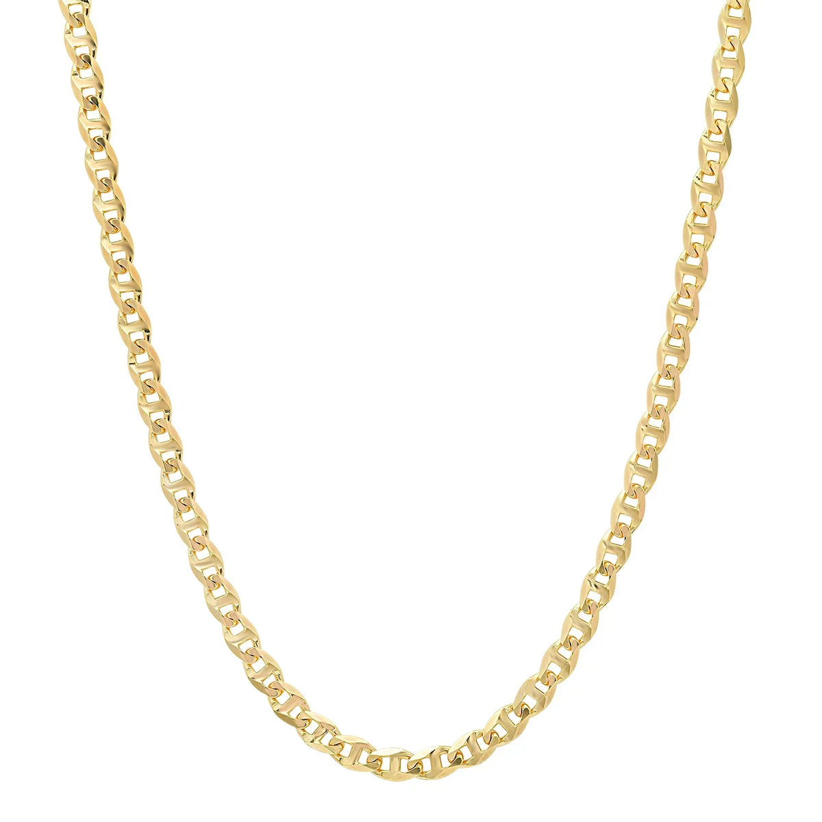 4MM Solid Diamond-Cut Mariner Chain