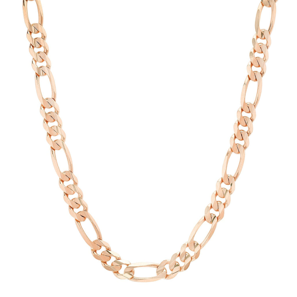 7.5MM Solid Plain Figaro Chain