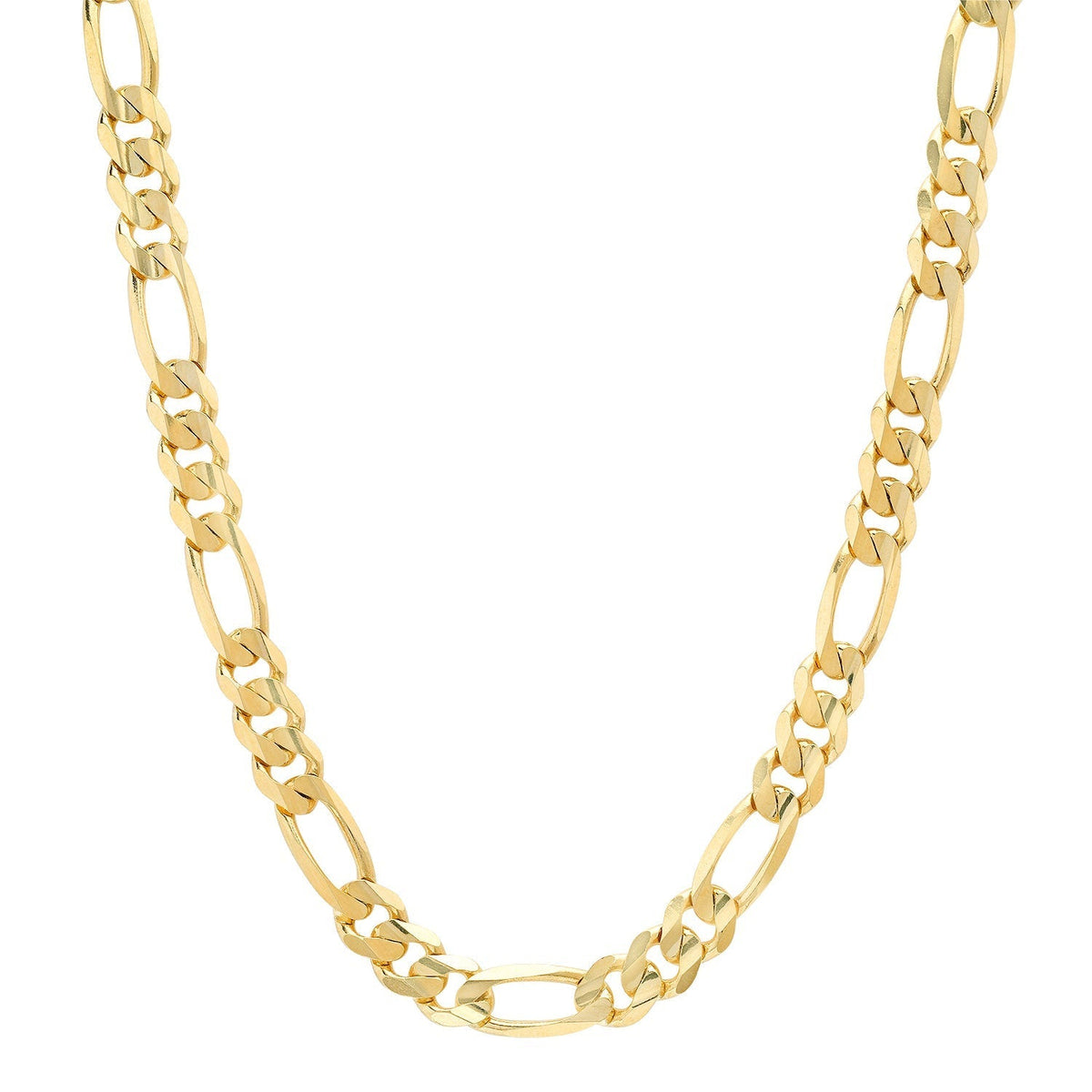 7.5MM Solid Plain Figaro Chain