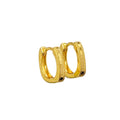 Diamond Cut Hoop-Huggy SQ Earring