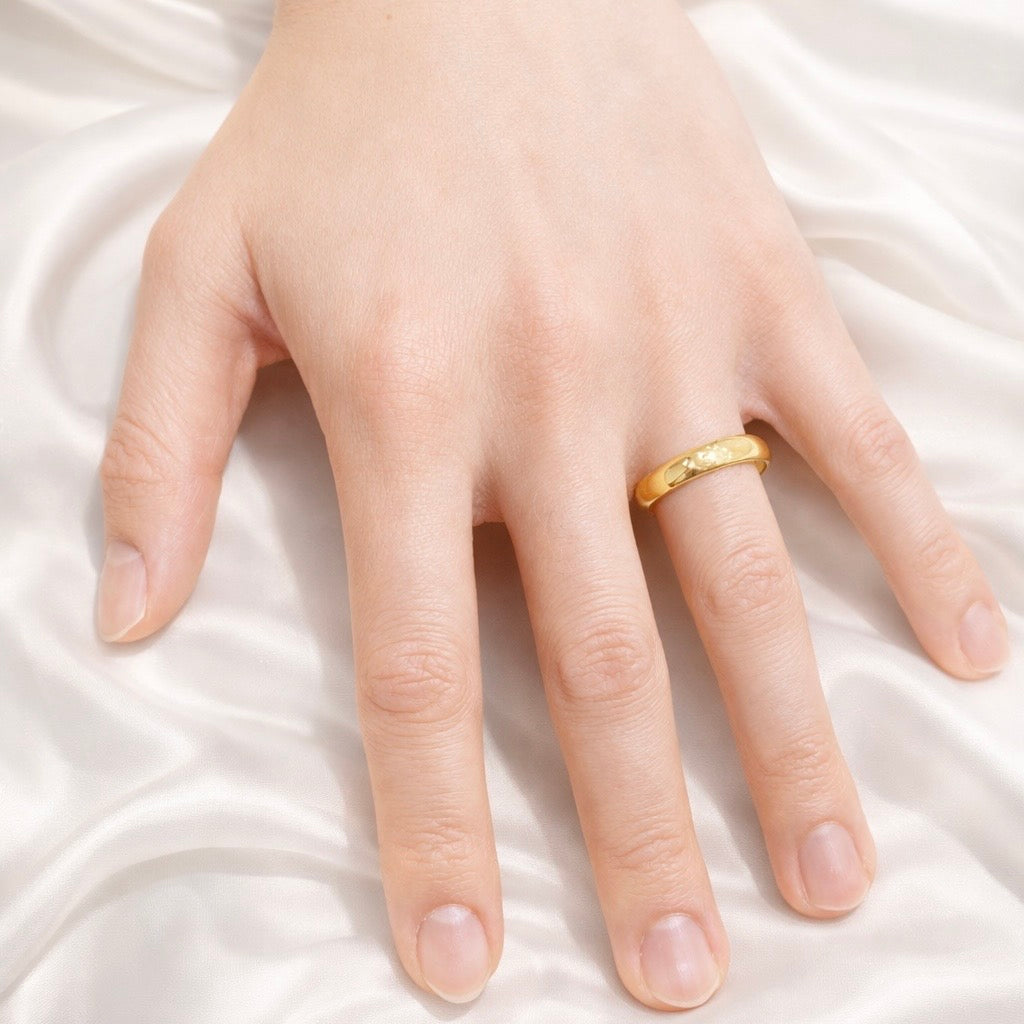4MM Plain Curved Ring