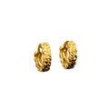 Diamond Cut Hoop-Huggy Earring (Flat)