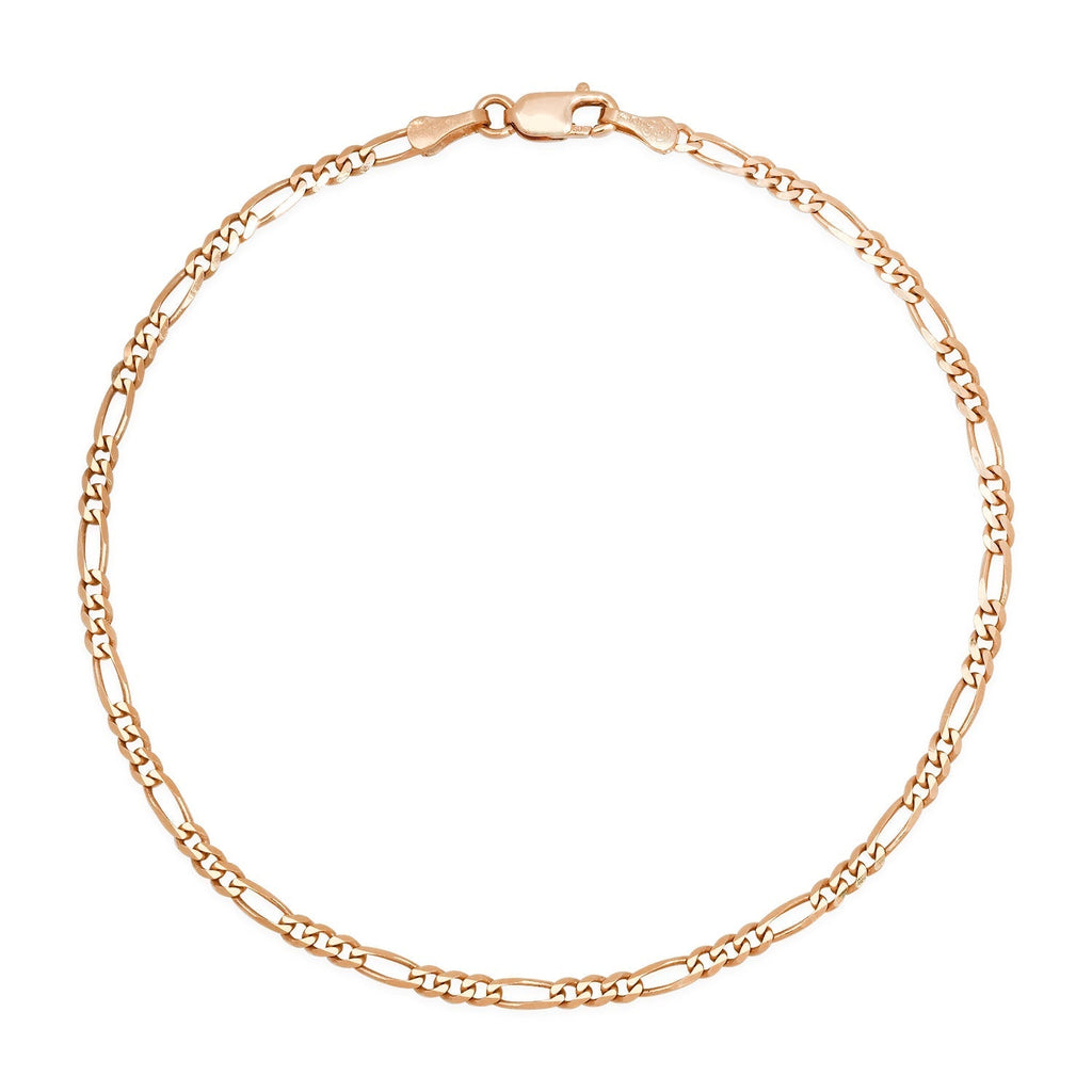 2.5MM Solid Figaro Bracelet
