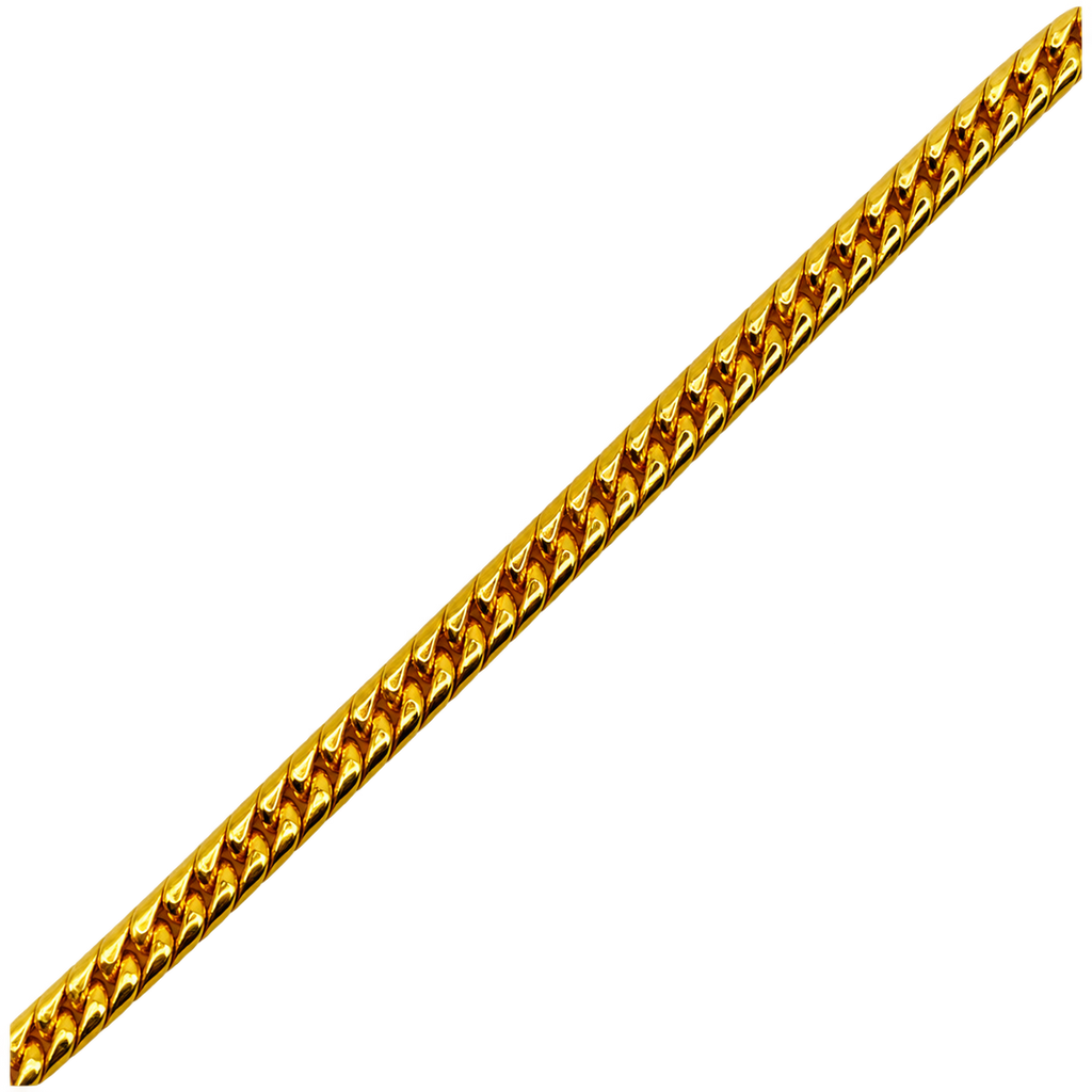 24K Double Cuban Link Bracelet