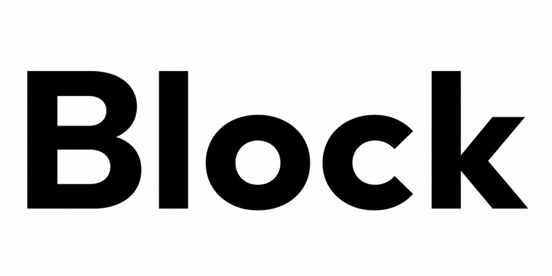 Block font