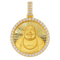 Happy Buddha Round Diamond Pendant