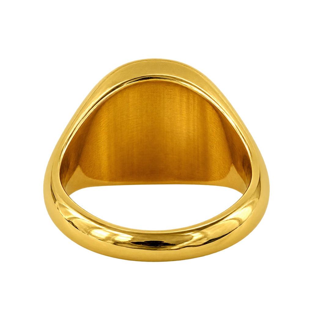 14mm Round Signet Ring