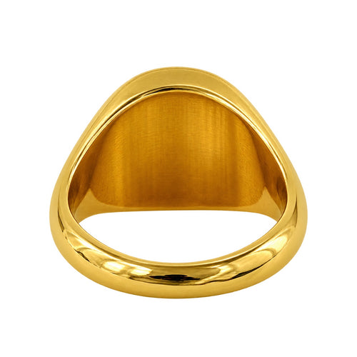 14mm Round Signet Ring