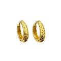Diamond Cut Hoop-Huggy Earring (Concave)