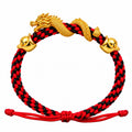 Twisted Dragon and Chinese Ingot Charms on Nylon