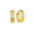 Lucky Money Coin Hoop-Huggy Earring