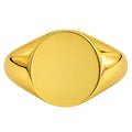 14mm Round Signet Ring